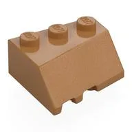 Brick Wedged, Sloped 45° 3 x 3 Right, Medium Nougat