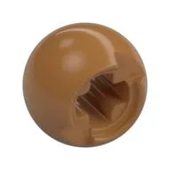 Technic Ball Joint with Through Axle Hole, Medium Nougat