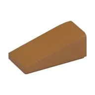 Brick Sloped 18° 2 x 1 x 2/3, Medium Nougat
