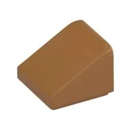 Brick Sloped 30° 1 x 1 x 2/3 (Cheese Slope), Medium Nougat