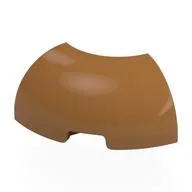 Brick Round Corner 2 x 2 x 1, Medium Nougat