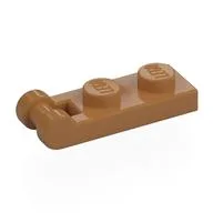Plate Special 1 x 2 with Handle on End [Closed Ends], Medium Nougat