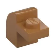 Brick Curved 1 x 2 x 1 1/3 with Curved Top, Medium Nougat