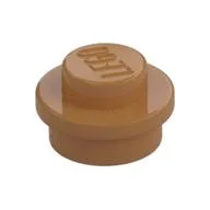 Plate Round 1 x 1 with Solid Stud, Medium Nougat