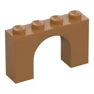 Brick Arch 1 x 4 x 2, Medium Nougat