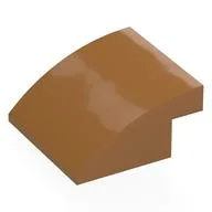 Brick Curved 4 x 4 x 1 2 / 3, Medium Nougat