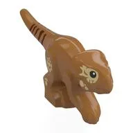 Animal, Dinosaur, Aquilops with Black Eyes, Tan Markings Print, Medium Nougat