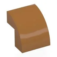 Brick Curved 2 x 2 x 1 2/3, Medium Nougat