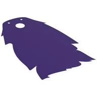 Large Figure Cape, Tattered, Dark Purple