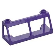 Windscreen 2 x 6 x 2 Train without Glass, Dark Purple