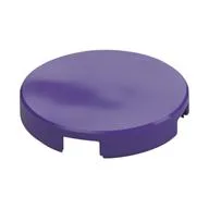 Tile Round 2 x 2 with Bottom Stud Holder, Dark Purple
