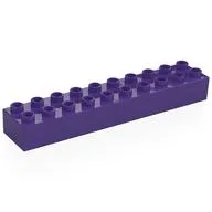 Duplo Brick 2 x 10, Dark Purple