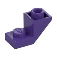 Brick Sloped Inverted 45° 2 x 1 with 2/3 Cutout, Dark Purple