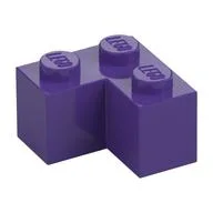 Brick 2 x 2 Corner, Dark Purple