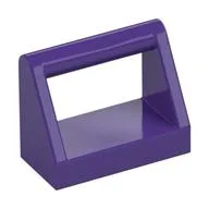 Tile Special 1 x 2 with Handle, Dark Purple