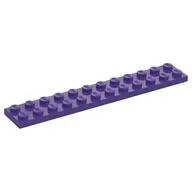 Plate 2 x 12, Dark Purple