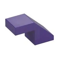 Brick Sloped 45° 2 x 1 with 2/3 Inverted Cutout and no stud, Dark Purple