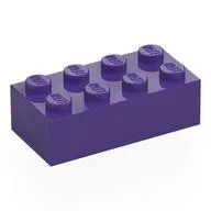 Brick 2 x 4, Dark Purple