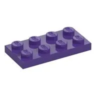 Plate 2 x 4, Dark Purple