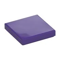 Tile 2 x 2 with Groove, Dark Purple