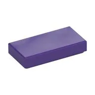 Tile 1 x 2 with Groove, Dark Purple