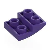 Brick Curved Inverted 2 x 2 x 2/3, Dark Purple