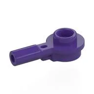 Plate Special Round 1 x 1 with Hollow Stud and Horizontal Bar 1L, Dark Purple