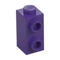 Brick Special 1 x 1 x 1 2/3 with Studs on 1 Side, Dark Purple