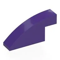 Brick Curved 1 x 4 x 1 2/3 No Studs, Dark Purple