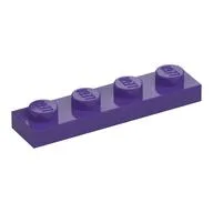 Plate 1 x 4, Dark Purple