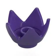 Crown / Flower / Egg Shell Half, Dark Purple