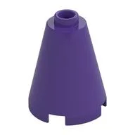 Cone 2 x 2 x 2, Open Stud, Dark Purple