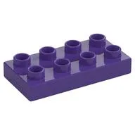 Duplo Plate 2 x 4, Dark Purple
