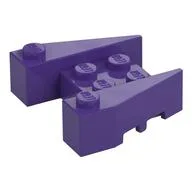 Brick Wedged 3 x 4 [Stud Notches], Dark Purple