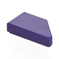 Tile 1 x 2 with Stud Notch Left, Dark Purple