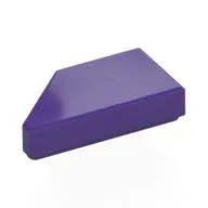 Tile 1 x 2 with Stud Notch Right, Dark Purple