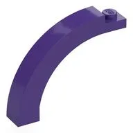Brick Arch 1 x 5 x 3 1/3 Curved Top, Dark Purple