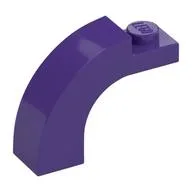 Brick Arch 1 x 3 x 2 Curved Top, Dark Purple