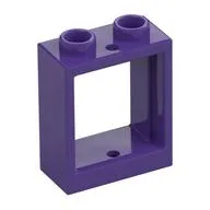Window 1 x 2 x 2 Flat Front, Dark Purple