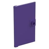 Door 1 x 4 x 6 Smooth with Chamfered Handle Plinth, Dark Purple