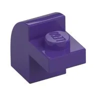 Brick Curved 1 x 2 x 1 1/3 with Curved Top, Dark Purple