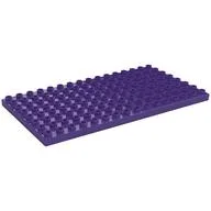 Duplo Plate 8 x 16, Dark Purple