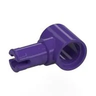 Technic Pin Connector Hub with 1 Pin with Friction Ridges Lengthwise [Centered Friction Ridge], Dark Purple