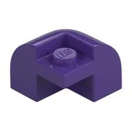 Brick Round, Curved 2 x 2 x 1 1/3, Corner, Dark Purple