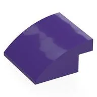 Brick Curved 4 x 4 x 1 2 / 3, Dark Purple