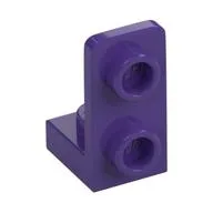 Bracket 1 x 1 - 1 x 2 Inverted, Dark Purple