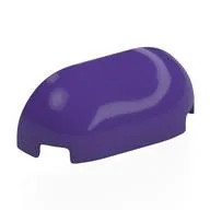 Brick Round, Curved Triple 1 x 3 x 1, Dark Purple