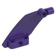 Technic Panel Curved 5 x 7 Parallelogram Left, Dark Purple
