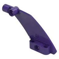 Technic Panel Curved 5 x 7 Parallelogram Right, Dark Purple