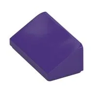 Brick Sloped 30° 1 x 2 x 2/3, Dark Purple